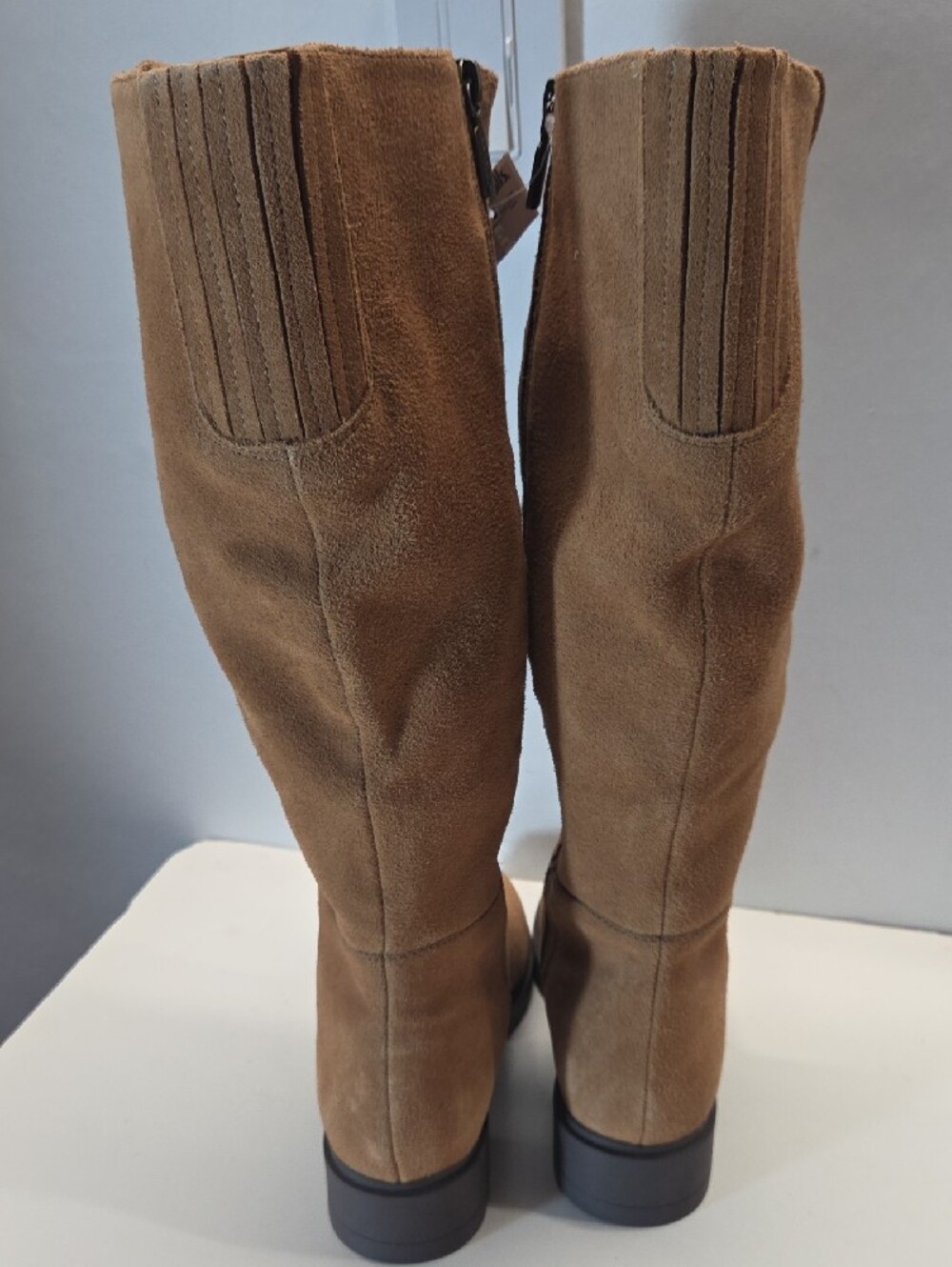 Blondo Knee Suede Boots - Tan Waterproof Size 7.5 - Picture 5 of 9